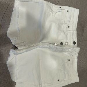 Time and Tru White Jean Shorts Classic Denim Style